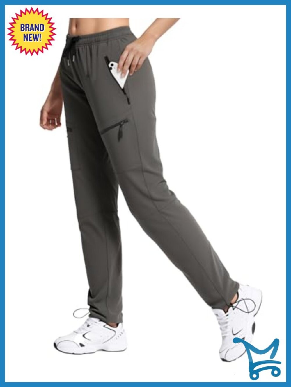 Hiking Pants Quick Dry Water Resistant Lightweight Cargo 5 Pockets Tall Inseam